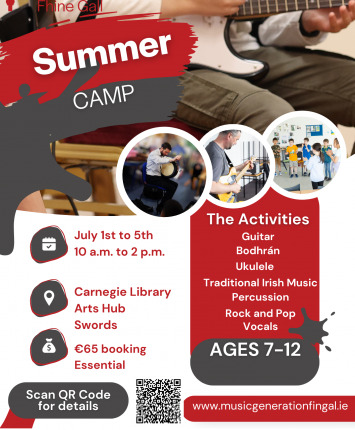 Music Generation Swords Summer Camp, Calling 7–12 year olds